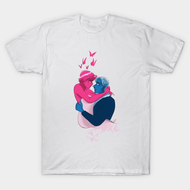 Hades and Persephone (Lore Olympus) T-Shirt by kourtie1996